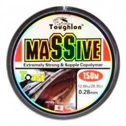 Волосінь рибальська, Toughlon Massive, 150м, перетин 0.28мм